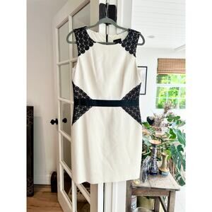 Laundry by Shelli Segal Sleeveless Dress w/Lace, Size 10